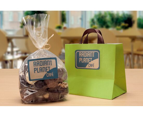 Самоклеящиеся этикетки [L7110-25] из крафт-бумаги (коричневые, 62х42 мм) фотография 6