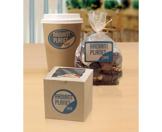 Самоклеящиеся этикетки [L7110-25] из крафт-бумаги (коричневые, 62х42 мм) фотография 7