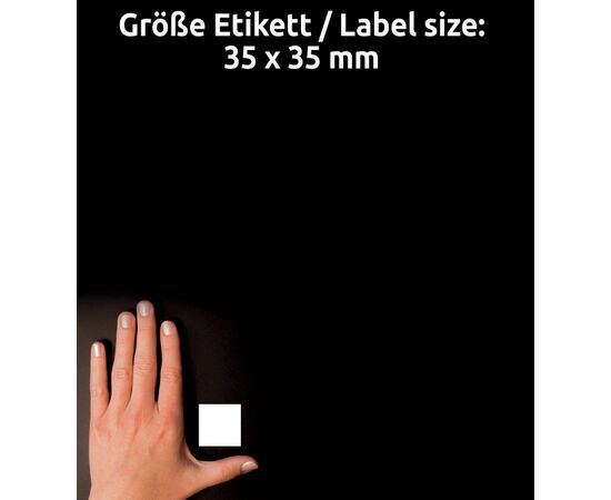 Самоклеящиеся этикетки [L7120-25] для мартичного кодирования (35х35 мм) фотография 3