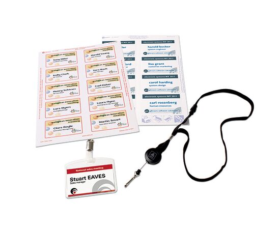 Бейдж-приглашение 2 в 1 [L4797-100] (белый, А4, 80x50 мм) фотография 6