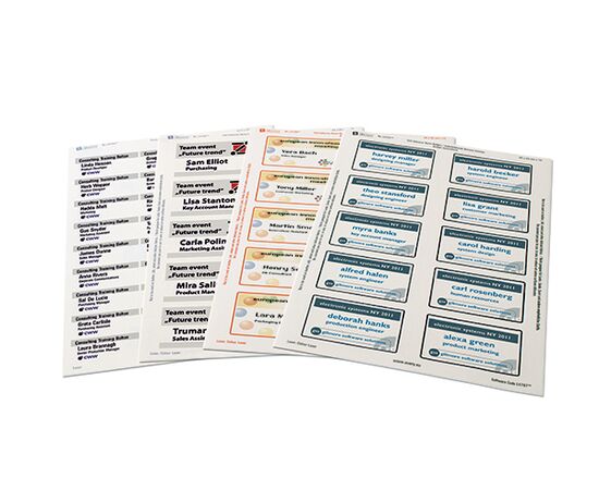 Бейдж-приглашение 2 в 1 [L4797-100] (белый, А4, 80x50 мм) фотография 7