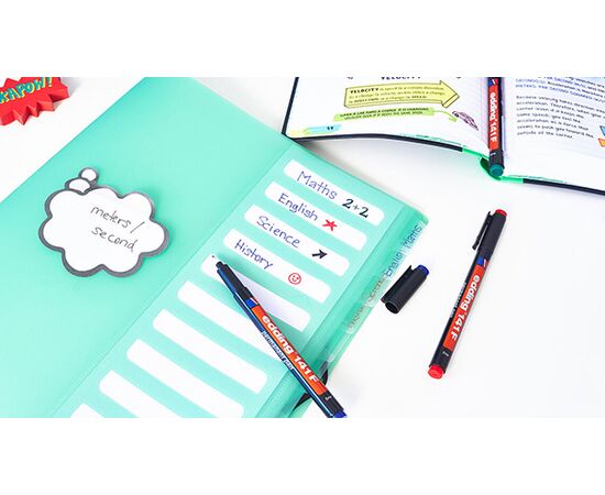 Маркер перманентный EDDING для глянцевых поверхностей [E-141/3] (синий, 0.6 мм) фотография 2