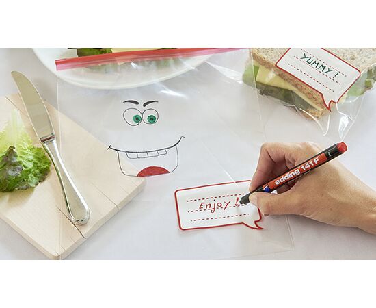 Маркер перманентный EDDING для глянцевых поверхностей [E-141/2] (красный, 0.6 мм) фотография 7