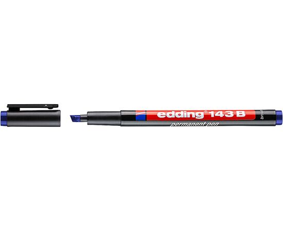 Маркер перманентный EDDING для глянцевых поверхностей [E-143/3] (синий, 1-3 мм) фотография 1