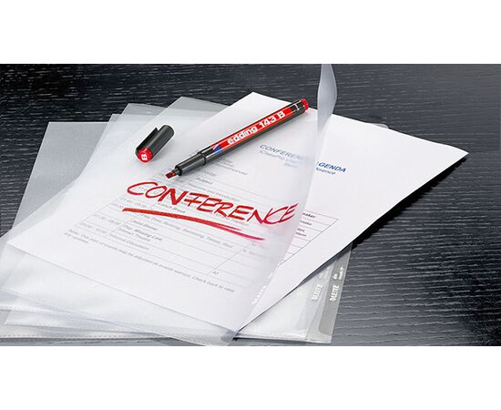 Маркер перманентный EDDING для глянцевых поверхностей [E-143/3] (синий, 1-3 мм) фотография 3