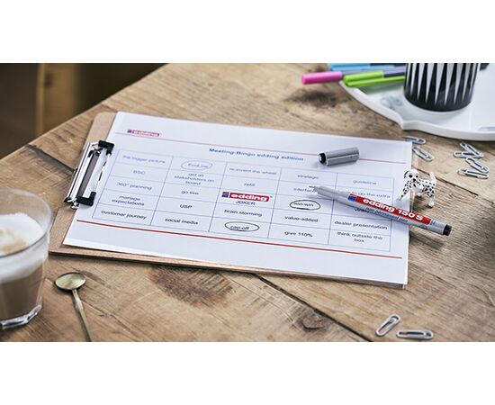 Стираемый маркер EDDING для глянцевых поверхностей [E-150/1] (черный, 0.3 мм) фотография 1