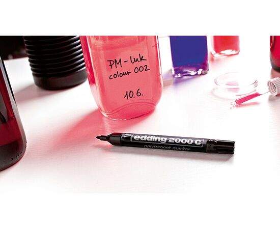 Маркер перманентный EDDING [E-2000C/1] (черный, 1.5-3 мм, металлический корпус) фотография 3