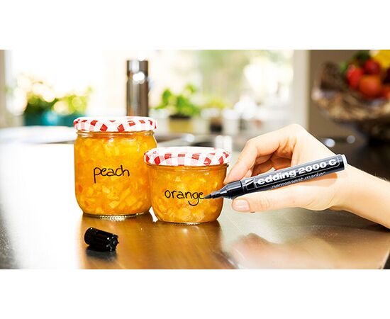 Маркер перманентный EDDING [E-2000C/3] (синий, 1.5-3 мм, металлический корпус) фотография 4