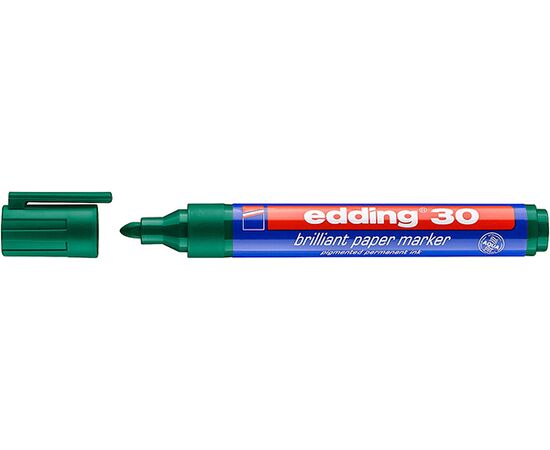 Маркер пигментный EDDING [E-30/004] (зелёный, 1.5-3 мм, круглый наконечник) фотография 1