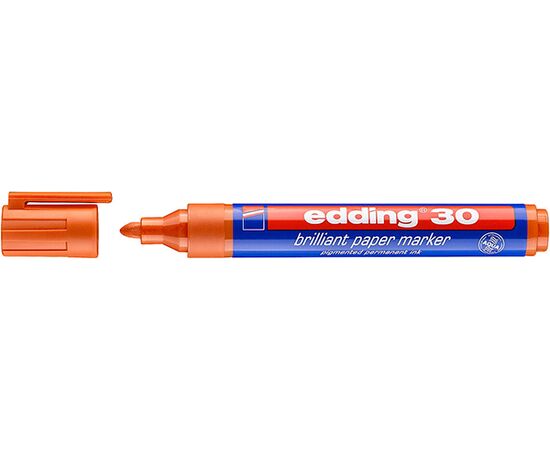 Маркер пигментный EDDING [E-30/006] (оранжевый, 1.5-3 мм, круглый наконечник) фотография 1
