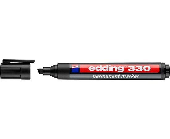 Маркер перманентный EDDING [E-330/1] (черный, 1-5 мм, скошенный наконечник) фотография 1