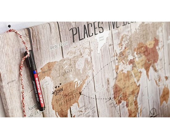 Маркер перманентный EDDING [E-330/2] (красный, 1-5 мм, скошенный наконечник) фотография 4