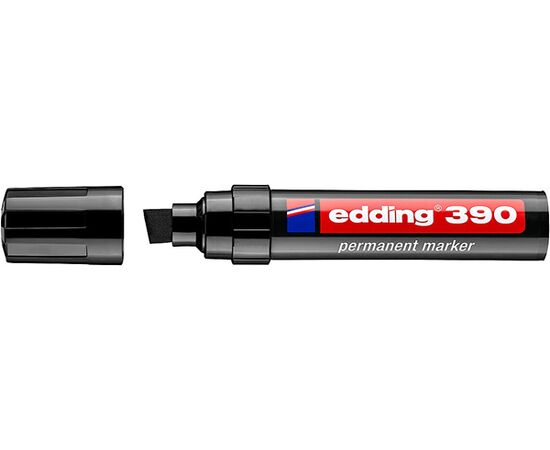 Маркер перманентный EDDING [E-390/1] (черный, 4-12 мм, скошенный наконечник) фотография 1