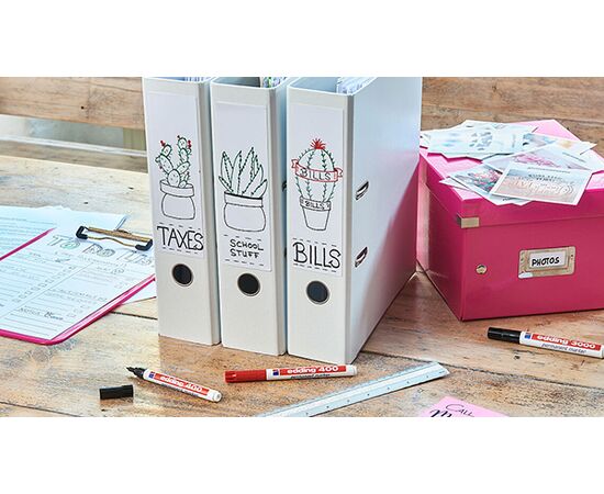 Маркер перманентный EDDING [E-400/1] (черный, 1 мм, круглый наконечник) фотография 2