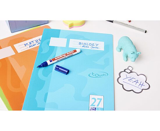 Маркер перманентный EDDING [E-400/1] (черный, 1 мм, круглый наконечник) фотография 5