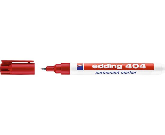 Маркер перманентный EDDING [E-404/2] (красный, 0.75 мм, круглый наконечник) фотография 1