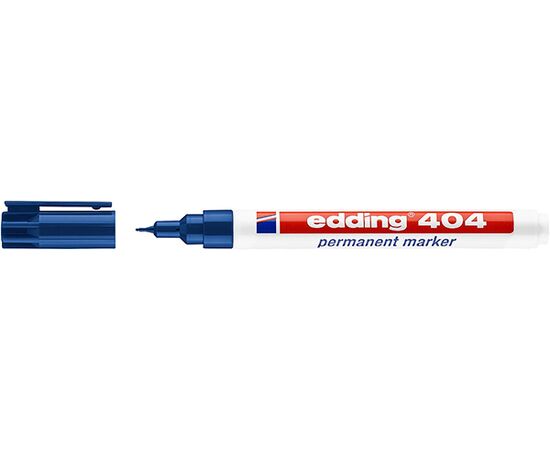 Маркер перманентный EDDING [E-404/3] (синий, 0.75 мм, круглый наконечник) фотография 2