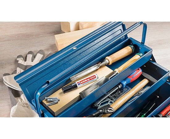 Маркер перманентный EDDING [E-500/1] (черный, 2-7 мм, скошенный наконечник) фотография 5