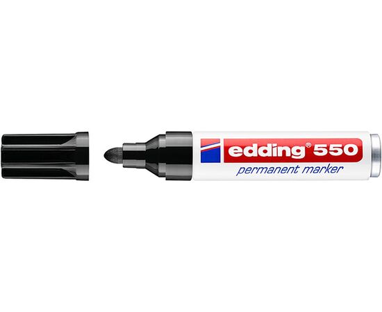 Маркер перманентный EDDING [E-550/1] (черный, 3-4 мм, круглый наконечник) фотография 1