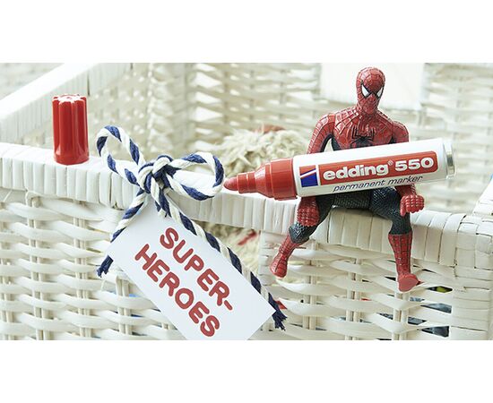 Маркер перманентный EDDING [E-550/1] (черный, 3-4 мм, круглый наконечник) фотография 2