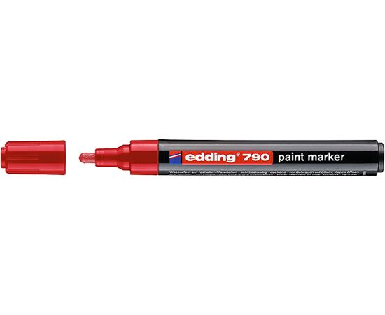 Маркер лаковый пеинт EDDING [E-790/2] (красный, 2-3 мм, пластиковый корпус) фотография 1