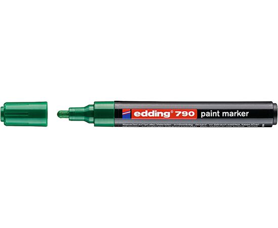Маркер лаковый пеинт EDDING [E-790/4] (зеленый, 2-3 мм, пластиковый корпус) фотография 1
