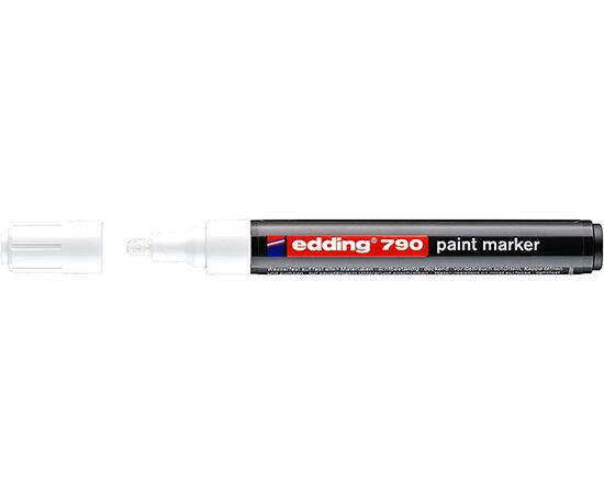 Маркер лаковый пеинт EDDING [E-790/49] (белый, 2-3 мм, пластиковый корпус) фотография 1