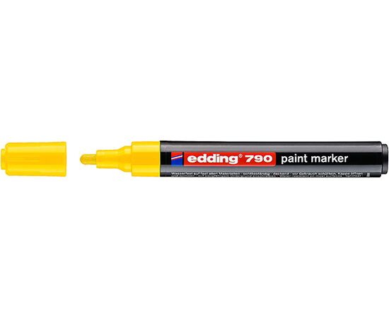 Маркер лаковый пеинт EDDING [E-790/5] (желтый, 2-3 мм, пластиковый корпус) фотография 1