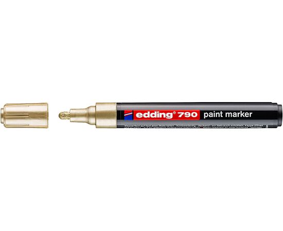 Маркер лаковый пеинт EDDING [E-790/53] (золотой, 2-3 мм, пластиковый корпус) фотография 1