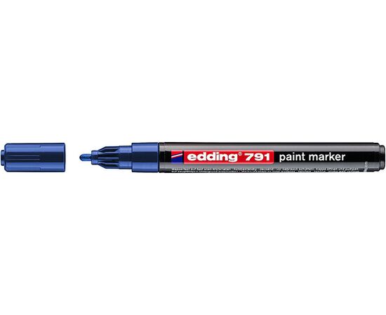 Маркер лаковый пеинт EDDING [E-791/3] (синий, 1-2 мм, пластиковый корпус) фотография 1
