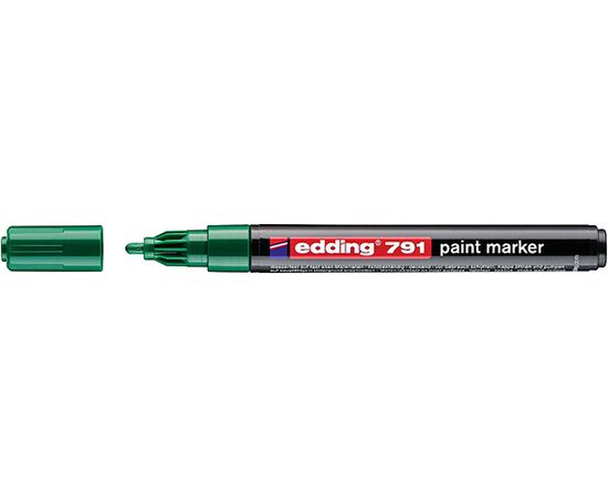 Маркер лаковый пеинт EDDING [E-791/4] (зеленый, 1-2 мм, пластиковый корпус) фотография 1