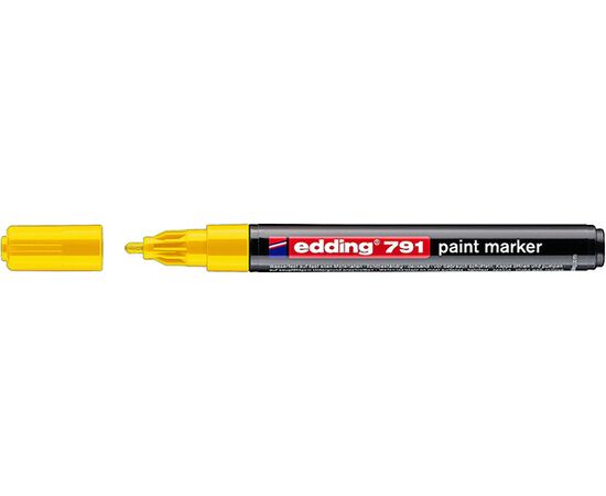 Маркер лаковый пеинт EDDING [E-791/5] (желтый, 1-2 мм, пластиковый корпус) фотография 1