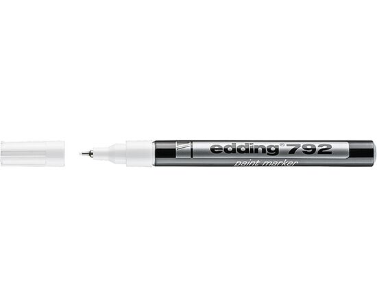Маркер лаковый пеинт EDDING [E-792/49] (белый, 0.8 мм, пластиковый корпус) фотография 1