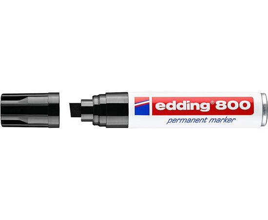 Маркер перманентный EDDING [E-800/1] (черный, 4-12 мм, скошенный наконечник) фотография 1