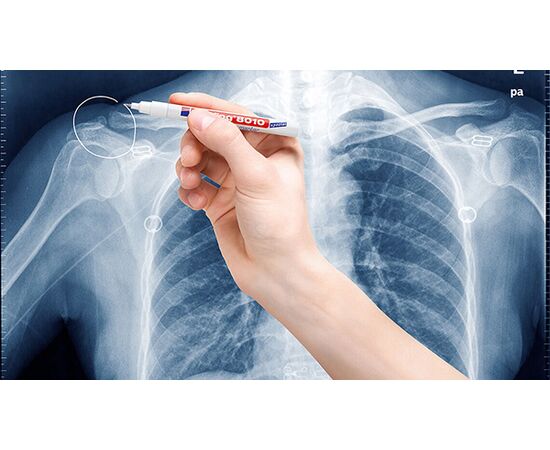 Маркер для рентгеновских пленок EDDING [E-8010] (белый, 0.8 мм) фотография 2