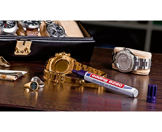 Маркер ультрафиолетовый EDDING [E-8280] (1.5-3 мм, круглый наконечник) фотография 4