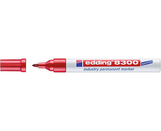 Маркер EDDING для агрессивной среды [E-8300/2] (красный, 1.5-3 мм) фотография 1