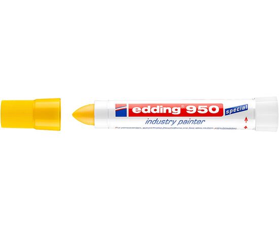 Маркер для промышленной графики EDDING [E-950/5] (желтый, 10 мм) фотография 1