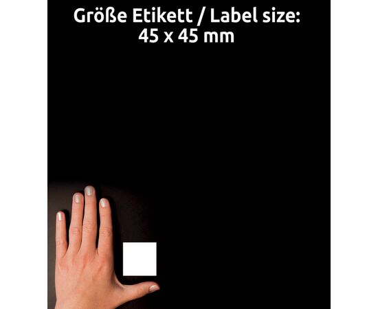 Самоклеящиеся этикетки [L7121-25] для мартичного кодирования (45х45 мм) фотография 3