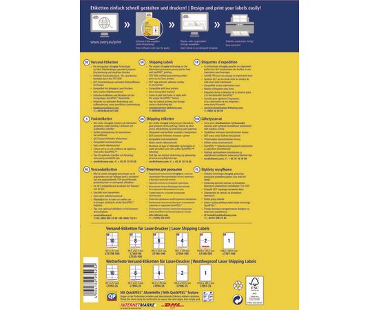 Непросвечивающиеся этикетки [L7165-40] для отправок BlockOut (99.1x67.7 мм, QP) фотография 4