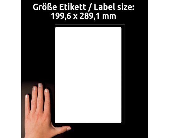 Непросвечивающиеся этикетки [L7167-100] для отправок BlockOut (199.6x289.1 мм, QP) фотография 5