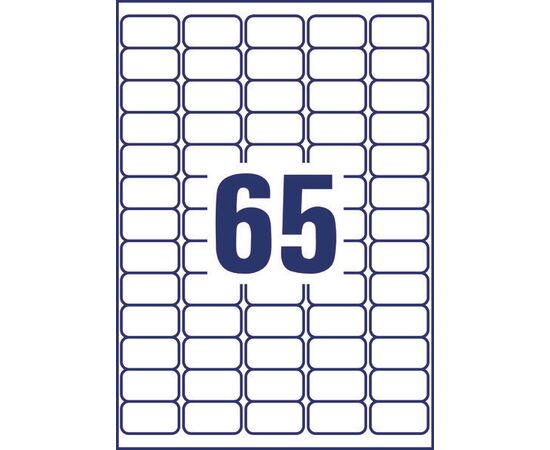 Прозрачные адресные этикетки [L7551-25] для цветных лазерных принтеров (38.1x21.2 мм) фотография 2