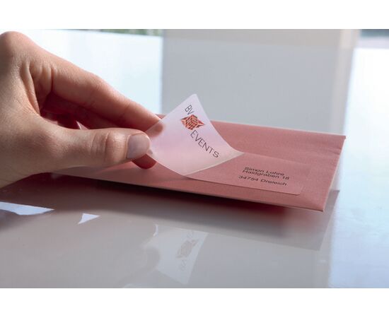 Прозрачные адресные этикетки [L7563-25] для цветных лазерных принтеров (99.1x38.1 мм) фотография 4