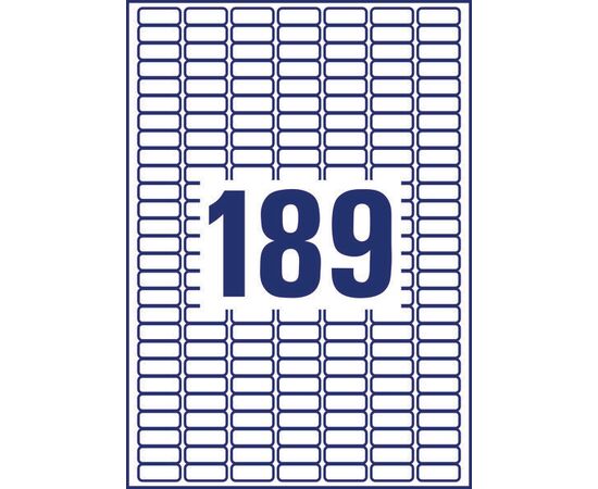 Самоклеящиеся белые мини-этикетки [L7658-25] (25.4x10 мм) фотография 2