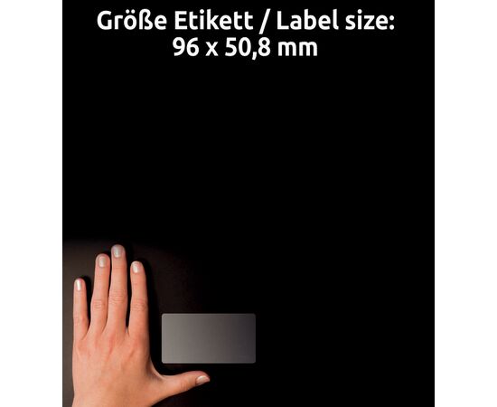 Самоклеящиеся прозрачные этикетки [L7783-25] CrystalClear (96х50.8 мм) фотография 4