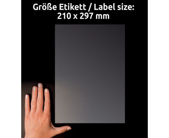 Самоклеящиеся прозрачные этикетки [L7784-25] CrystalClear (210х297 мм) фотография 4