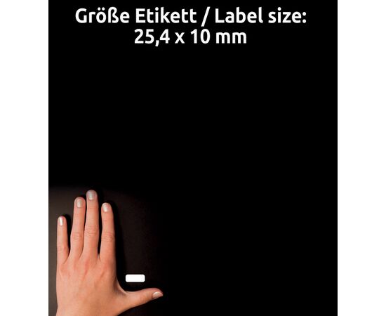 Самоклеящиеся суперстойкие этикетки [L7871-20] (бумажные, 25.4х10 мм) фотография 5