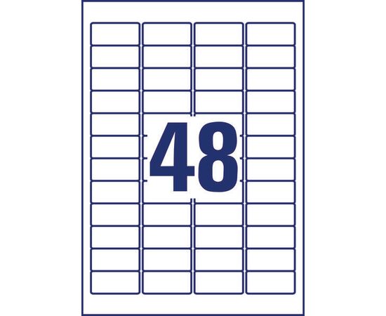 Самоклеящиеся суперстойкие этикетки [L7873-20] (бумажные, 45.7х21.2 мм) фотография 2