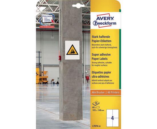 Самоклеящиеся суперстойкие этикетки [L7876-20] (бумажные, 105х148 мм) фотография 3