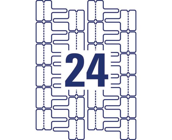 Этикетки [L7950-20] для проводов для лазерных принтеров (60x40 мм) фотография 2